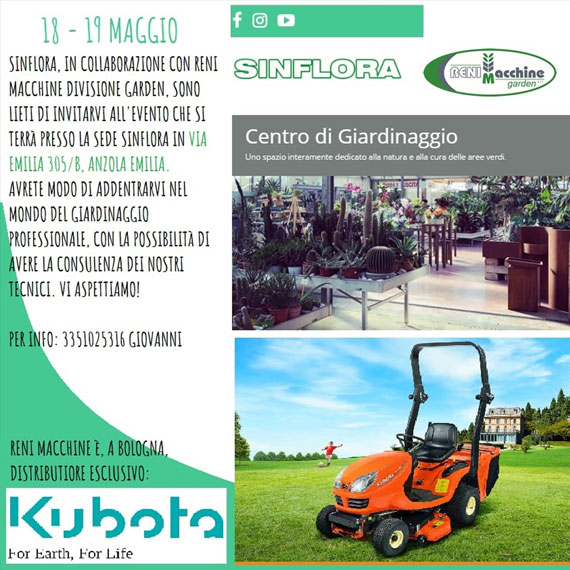 evento reni macchine presso sinflora maggio 2019