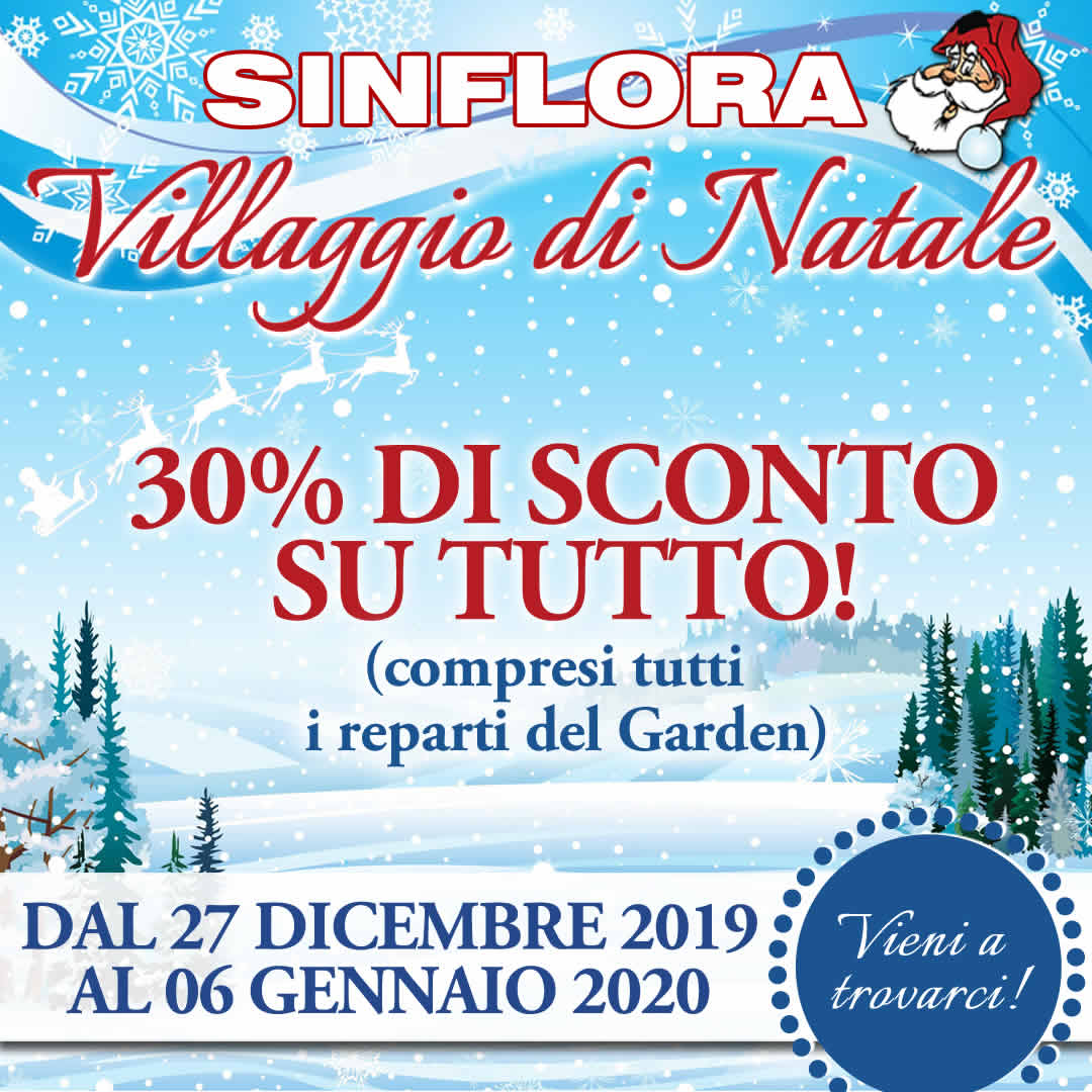 promo 2019 sconti 30% su tutto i prodotti SINFLORA