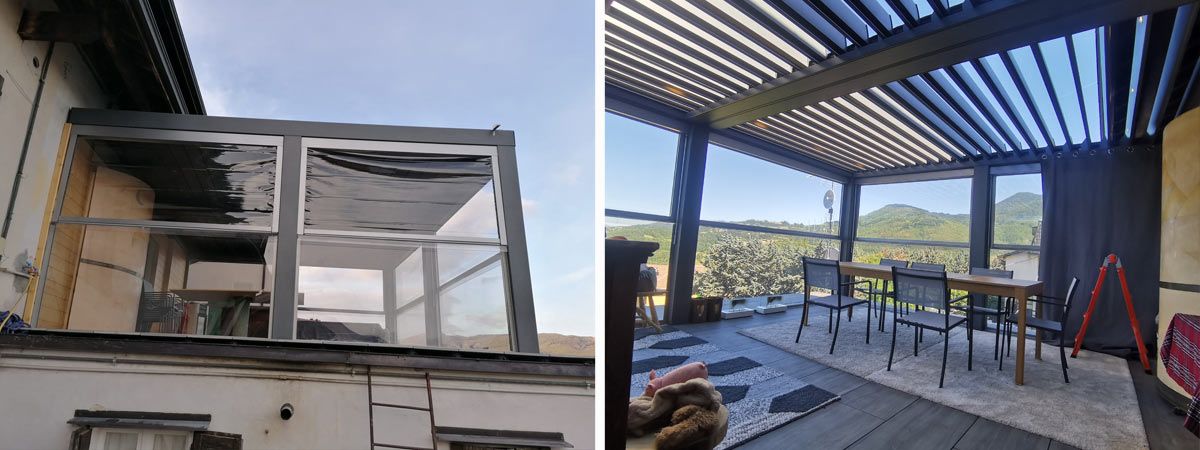Installazione pergola in provincia di Bologna