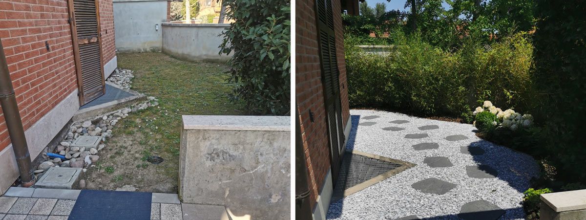 Realizzazione giardino a Borgo Nuovo
