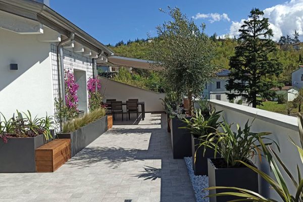 Progettazione e realizzazione terrazzi Sinflora garden center