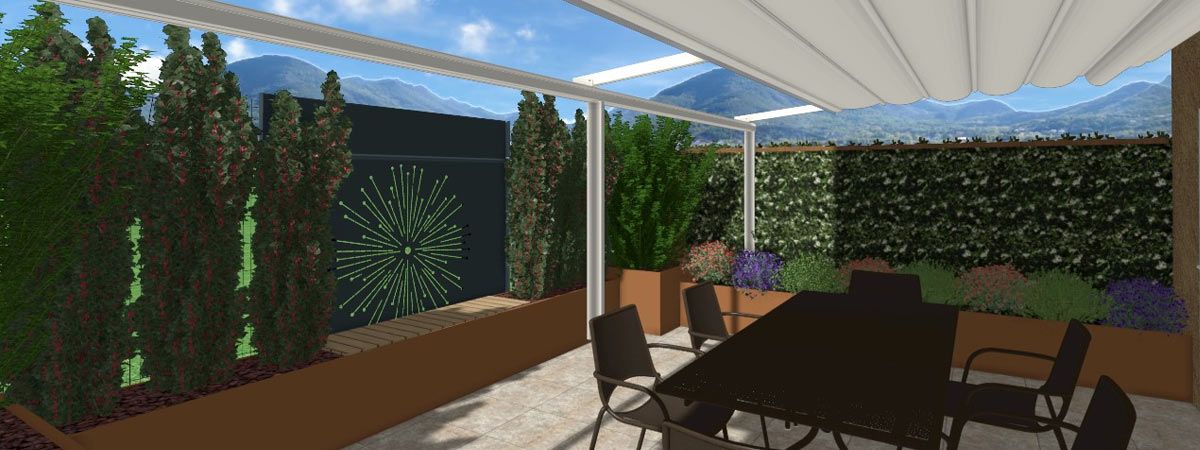 Realizzazione terrazzo con fioriere a Anzola dell'Emilia